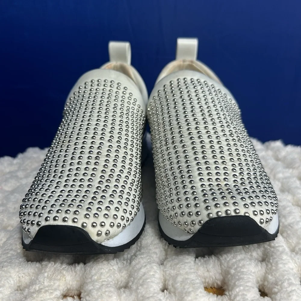 DKNY Women’s Size 5.5 Marel All Over Studded Slip-On Sneakers